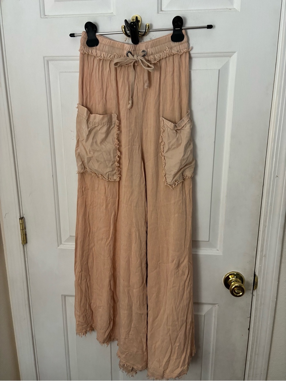 FP Movement by Free People Peach Wide Leg Drawstring Pants